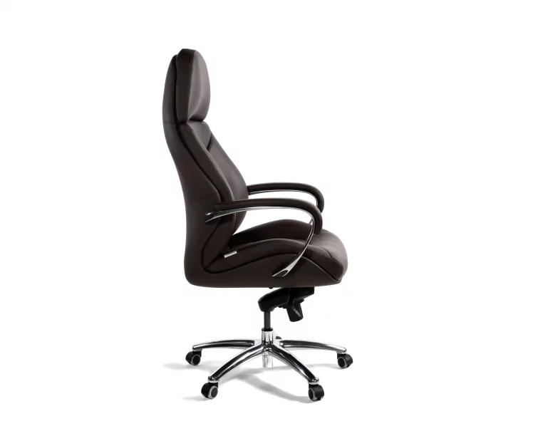Кресло руководителя ПОРСCХЕ кожа Коричневый / PORSCHE_2