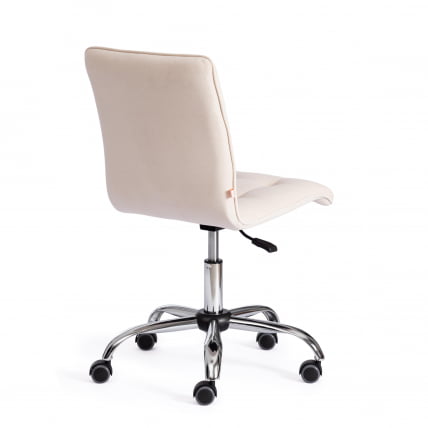 Кресло офисное ЗЕРО СС флок , молочный, 4 / ZERO_2