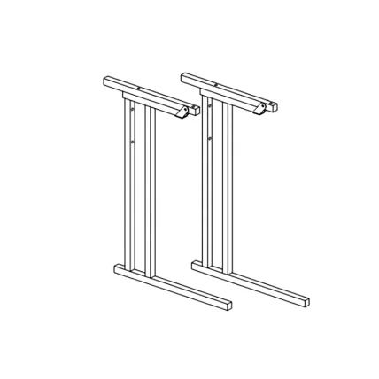 Каркас стола с регул.угла наклона, без регул.высоты АЛц.КНН №1-7_0