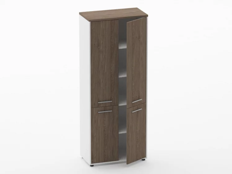 Шкаф 4 широкий закрытый, 4 двери Дека 10.19.151 Дуб Верцаска/Белый / Deka_1