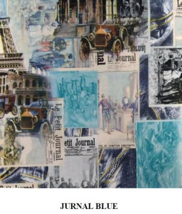 Диван-кровать Акварель-3 журнал блю,Майя 8_2