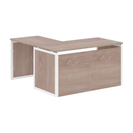 Стол письменный угловой правый КСТЕН-КП КСКПCТ 1415Х Р Дуб Сонома Белый / XTEN-QP XQPCT 1415H R_0