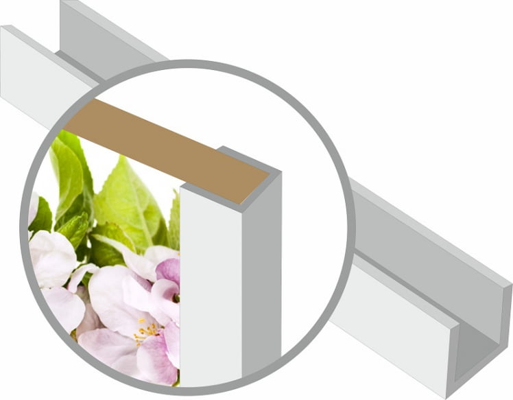 Профиль для стеновой панели П-3 белый / P-3_0