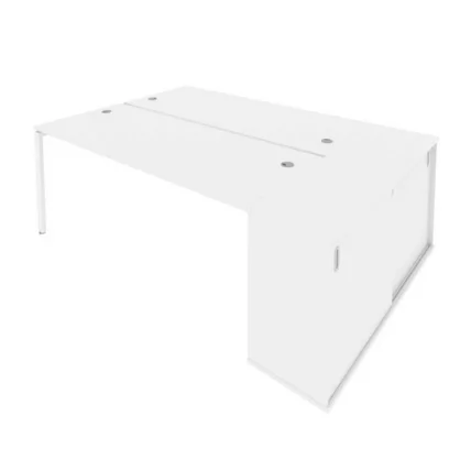 Рабочая станция с опорным шкафом-купе Метал Сйстем Б.РС-СШК-1.5 Белый / Metal System_0