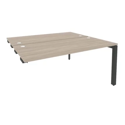 Стол-приставка двойной на П-образном м/к к опорным элем. ОНИКС О.МП-Д.СПР-4.7 Дуб Аттик/Антрацит / ONIX O.MP-D.SPR-4.7_0