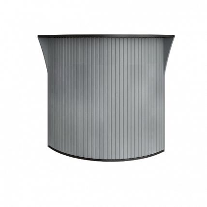 Стойка угловая (радиусный элемент - ролета) Рива А.РС-5.5 Венге/Металлик / Riva_0