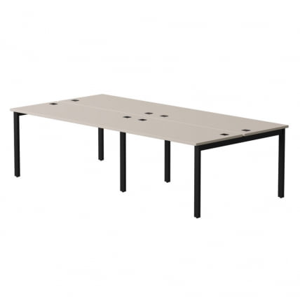 Бенч-система на 4 места на металлокаркасе, опоры 90 гр Еверпроф ЕВО 254С119 Кашемир Черный / Everprof EVO 254S119_0