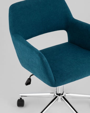 Стул офисный РОСС рогожка синий / ROSS_6