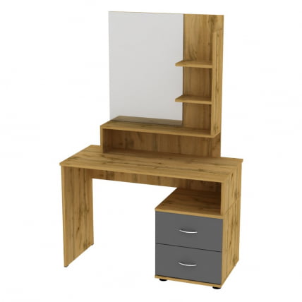 Туалетный столик Алиса(C3)1524х1001х459ручкаскоба96мм(ДВ-Графит) / Алиса(C3)1524х1001х459ручкаскоба96мм(ДВ-Графит)_0