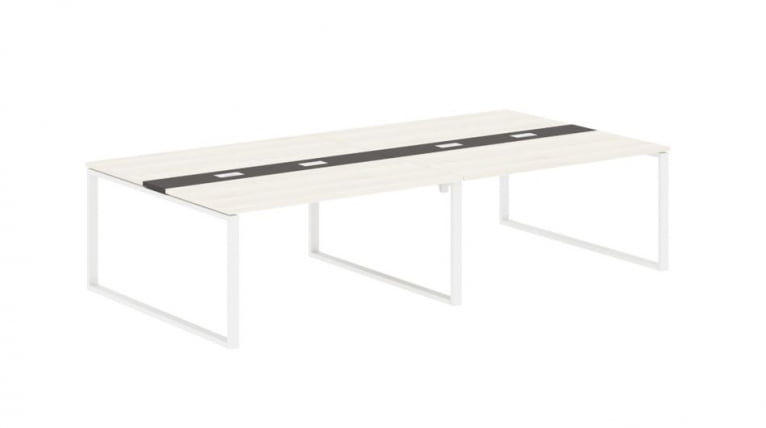 Переговорный стол ЕДИС ЕКCТ 3116 Ясень Траун Мокко Белый / EDIS EQCT_0