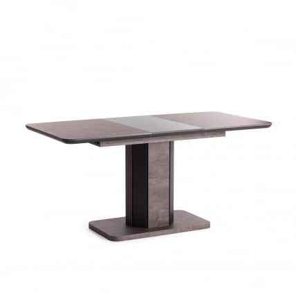 Стол обеденный СКАТ ЛДСП/МДФ, 120-160х80х75 см, Оникс/Графит / SKAT_7