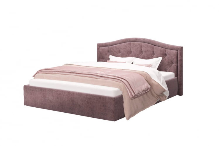Кровать Стелла, 1600*2000 мм, велюр Роcк 12, серо-фиолетовый / Rock_0