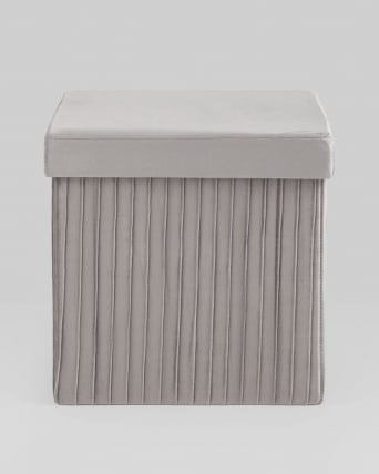 Пуф складной с ящиком Сторе Скуаре Серый / Store Square_3