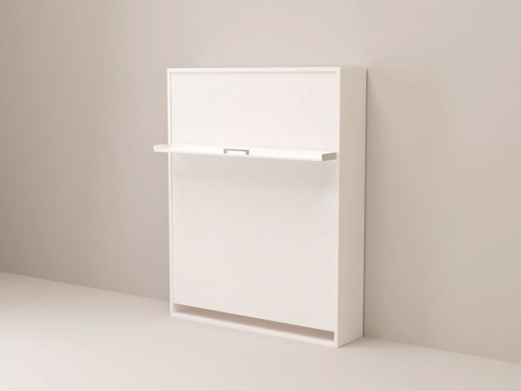 Кровать-трансформер Смарт 1 откидная К 1600 Белая шагрень_0