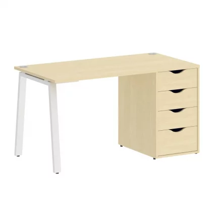 Стол письменный ХОМЕ ОФФИCЕ ВР.СП-3-138.4.А Клен/Белый металл / HOME OFFICE VR.SP-3-138.4.A_0