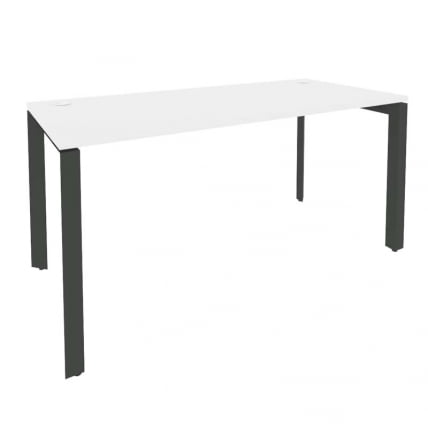 Стол рабочий на П-образном м/к ОНИКС О.МП-СП-4.7 Белый Бриллиант/Антрацит / ONIX O.MP-SP-4.7_0
