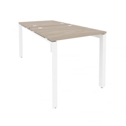 Рабочая станция на П-образном м/к ОНИКС О.МП-Д.РС-2.0.8 Дуб Аттик/Белый / ONIX O.MP-D.RS-2.0.8_0