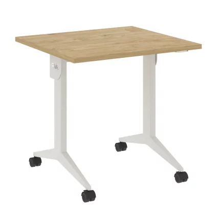Стол складной мобильный КС-Пулл КС.М-0.7 Тиквуд Светлый/Белый / X-Pull X.M-0.7_0