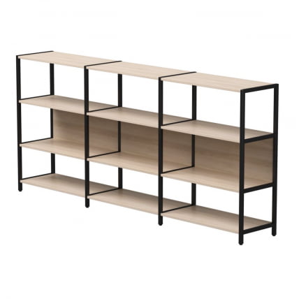 Набор стеллажных систем Еверпроф ЕВО №3 Дуб Соната Черный / Everprof EVO_0