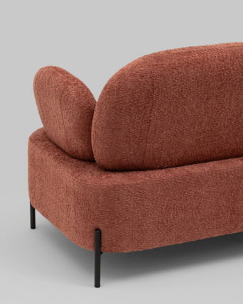 Диван Кэнди ткань букле коралловый_6