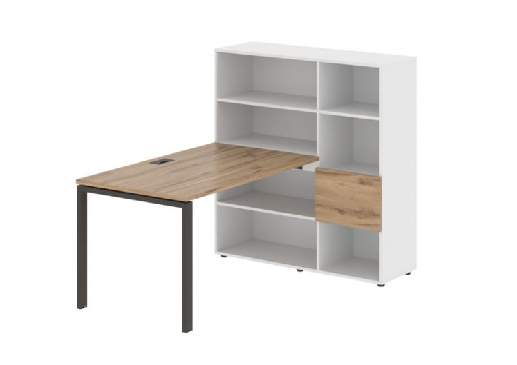 Рабочая станция ЕДИС ЕУРСТ 1213 Дуб Денвер светлый Мокко Белый / EDIS EURST_0