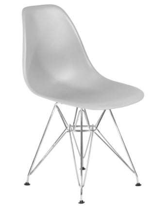 Стул обеденный ДОБРИН ДСР (ножки хром, цвет светло-серый (ГР-01)) 4 шт / DOBRIN DSR (GR-01))_2