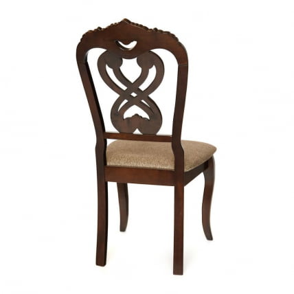 Стул Андромеда/ Андромедэ дерево гевея, 47х55,5х107 см, Каппучино, ткань коричневая С 168-7 / Andromeda Cappuchino, S_3