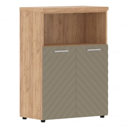 Шкаф с глухими малыми дверьми и топом Торр ЛУКС ТЛМC 85.3 Дуб Бофорд Капучино / Torr LUX TLMC_0