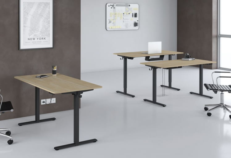 Стол подъемный электрический КСТЕН-УП АТ-002 Дуб светлый/черный / XTEN-UP AT-002_2