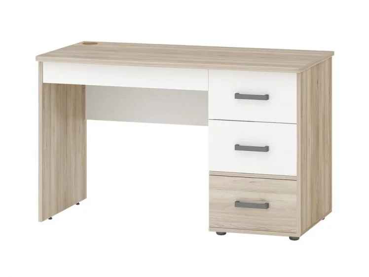 Стол компьютерный Эверест 500.15 Дуб Кронберг/Белый шпон_0