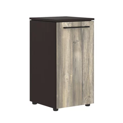 Шкаф колонка с глухой малой дверью МЛC 42.1 Дуб Базель/Венге Магия / MLC_0