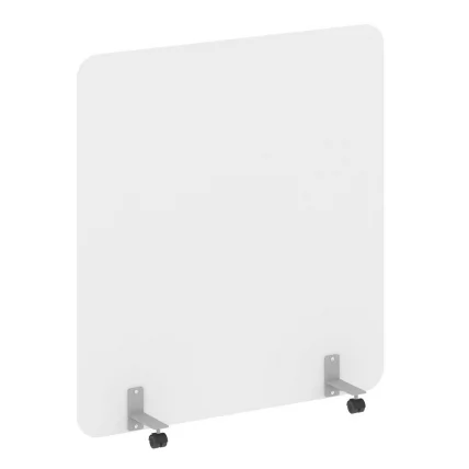 Перегородка на металлических опорах, на роликах Р-лине ДП.Р-140-150 Белый Бриллиант / R-line DP.R-140-150_0