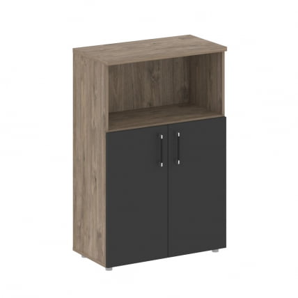 Шкаф средний широкий СХИФТ СК.СТ-2.1 Тиквуд Темный/Антрацит / SHIFT SK.ST-2.1_0