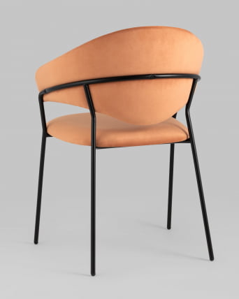 Стул Алексис велюр Оранжевый_5