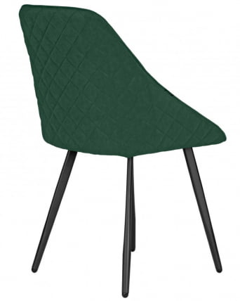 Стул обеденный ДОБРИН СТЕЛЛА (ЭМАЛЬ ЧЕРНЫЙ МУАР велюр Катаниа Изумруд) / DOBRIN STELLA Catania Izumrud)_4