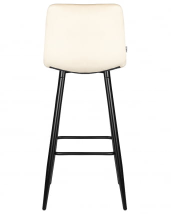 Стул барный ДОБРИН НИCОЛЕ (черные матовые ножки, кремовый велюр (108-113)) / DOBRIN NICOLE_4