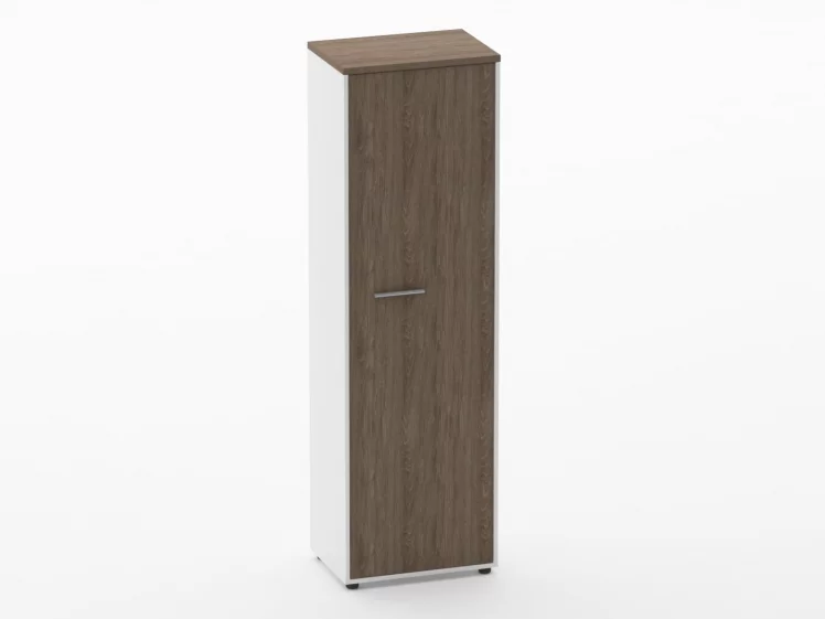 Шкаф для одежды 4 узкий Дека 10.19.302Пр Дуб Верцаска/Белый / Deka_0