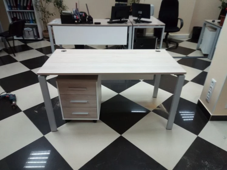 Тумба подкатная Дека 9.05.01 Дуб Сантана светлый/Белый / Deka_20