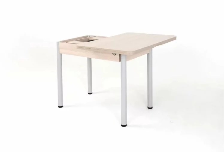 Стол-трансформер раскладной Прайм-3Р Ясень Шимо светлый_4
