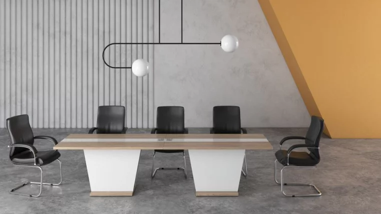 Стол для переговоров АСТИ АСТ33970021 Вяз Белый / ASTI AST33970021_1