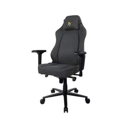 Геймерское кресло Ароззи Примо Вовен Фабриc Блаcк Голд лого / Arozzi Primo Woven Fabric Black Gold logo_1
