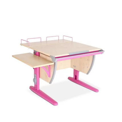 Парта трансформер Деми СУТ.14-02 + СУТ.01-01 розовый_1