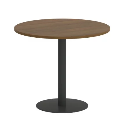 Стол журнальный круглый ХОМЕ ОФФИCЕ ВР.СП-5-90.1 Орех Гварнери/Антрацит металл / HOME OFFICE VR.SP-5-90.1_0
