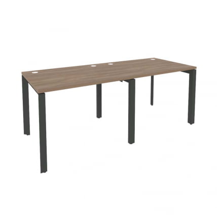 Рабочая станция на П-образном м/к ОНИКС О.МП-РС-2.1.8 Дуб Аризона/Антрацит / ONIX O.MP-RS-2.1.8_0