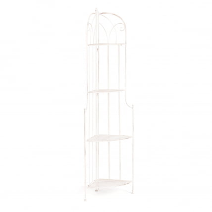 Этажерка угловая Сеcрет Де Маисон Николе (ПЛ08-10338) стальной сплав, античный белый, 48х33х159 см / Secret De Maison Nicole (PL08-10338)_0
