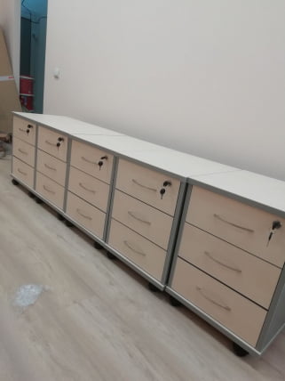 Тумба подкатная ИМАГО ТМ-3.А Клен Металлик / IMAGO_10