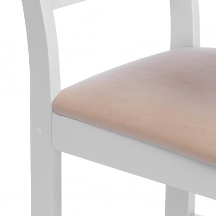 Стул CРОССМАН НЕВ, Многослойный березовый шпон, 41х40х100 см, вхите/велюр бежевый / CROSSMAN NEW, white/велюр_6