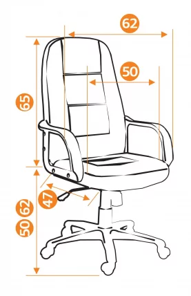 Кресло руководителя СН747 коричневый 36-36_3