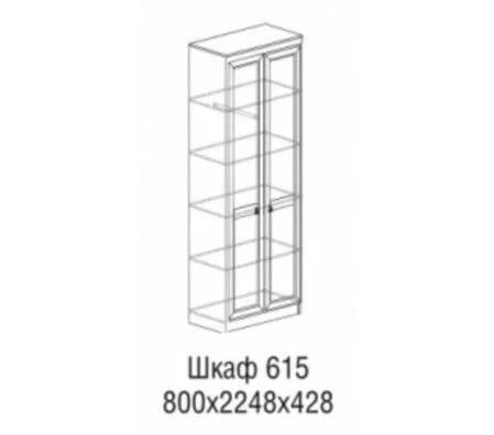 Шкаф Инна 615 денвер светлый_2