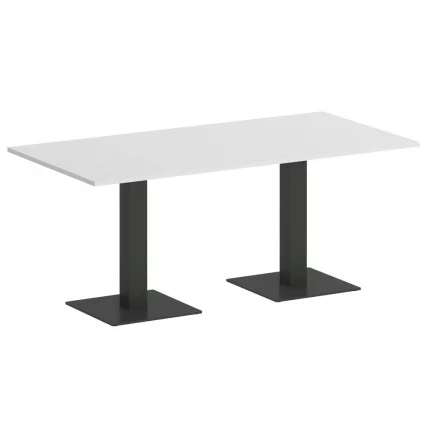 Стол прямоугольный ХОМЕ ОФФИCЕ ВР.СП-5-180.2 Белый Бриллиант/Антрацит металл / HOME OFFICE VR.SP-5-180.2_0